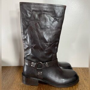 Vintage Foundry Mathilde Mid Calf Leather Boot Women’s Size 11 Brown